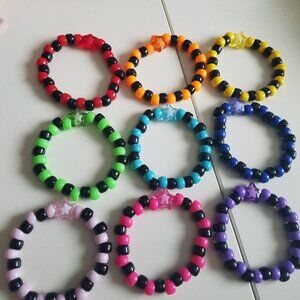 rainbow star Kandi set